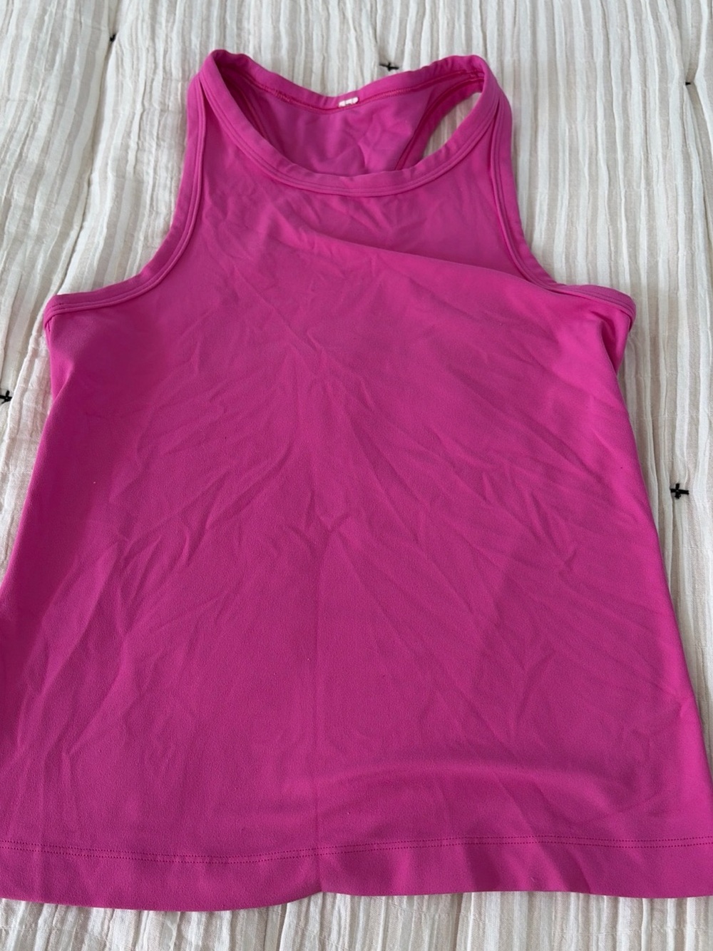 Lululemon High Neck Running Training Muscle Tank Sonic Pink Size 2 (no Size Tag)